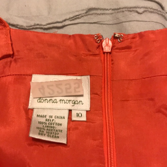 Donna Morgan orange party dress with pockets - Picture 4 of 4